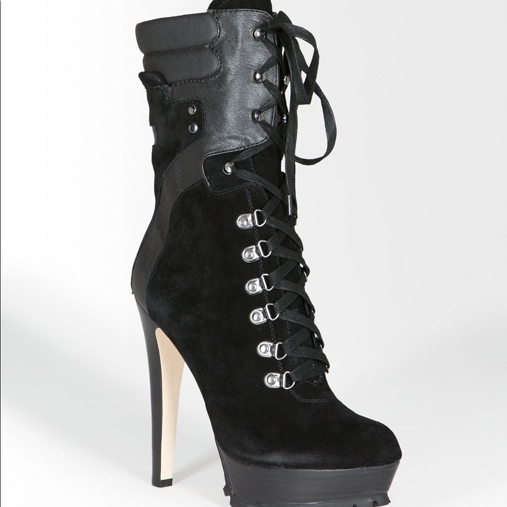 Bebe Yvette Black Boots size 6